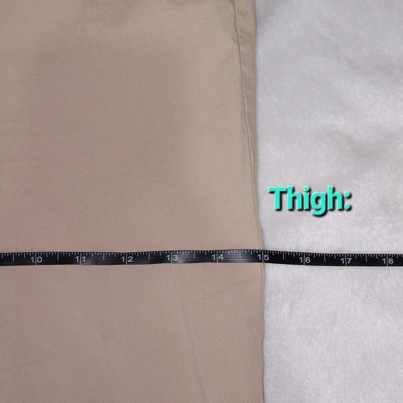 Lauren Ralph Lauren Women 18W Khaki Pants Stretch Cotton Wide Leg Chino Cropped - Picture 10 of 11